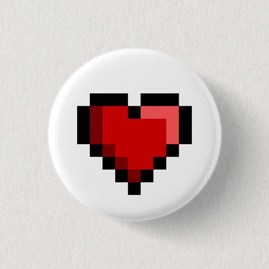Badge Rond 2,50 Cm Coeur d'amour (Devant)