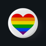 Badge Rond 2,50 Cm "COEUR d'ARC-EN-CIEL" 1,25 pouces<br><div class="desc">" COEUR d'ARC-EN-CIEL" bouton de 1, 25 pouces</div>