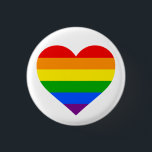 Badge Rond 2,50 Cm "COEUR d'ARC-EN-CIEL" 1,25 pouces<br><div class="desc">" COEUR d'ARC-EN-CIEL" bouton de 1, 25 pouces</div>