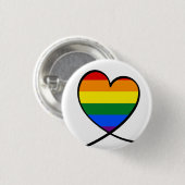 Badge Rond 2,50 Cm Coeur de fierté (Devant & derrière)