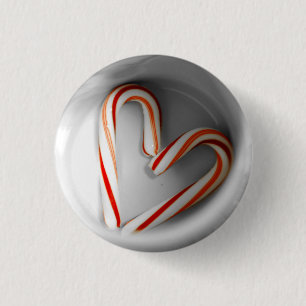 Badge Rond 2,50 Cm Coeur de sucrerie