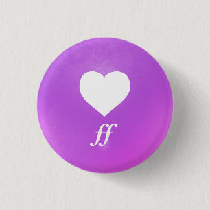 Badge Rond 2,50 Cm Coeur Musique Notation Amour Langue : Fortissimo