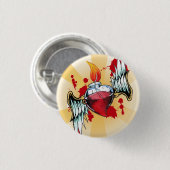 Badge Rond 2,50 Cm Coeur sacré (Devant & derrière)