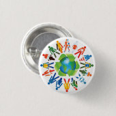 Badge Rond 2,50 Cm Coexistez (Devant & derrière)
