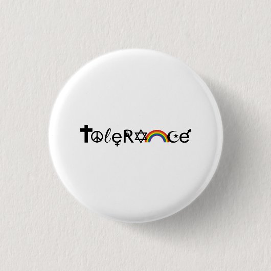 BADGE ROND 2,50 CM COEXISTEZ AVEC LA TOLÉRANCE (Devant)