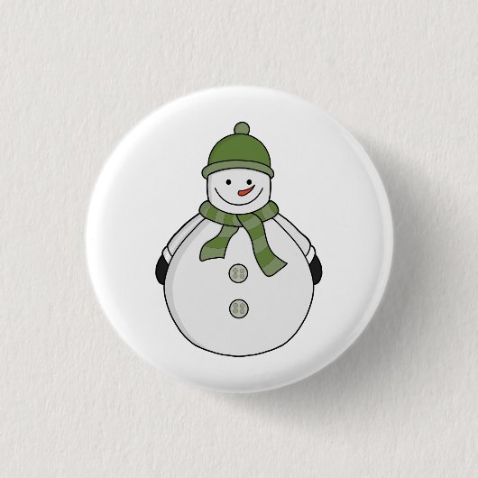 Badge Rond 2,50 Cm Cold snowman (Devant)