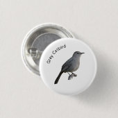 Badge Rond 2,50 Cm Colibri gris (Devant & derrière)