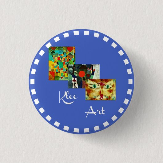 Badge Rond 2,50 Cm collage Klee avec cadre circulaire (Devant)