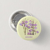 Badge Rond 2,50 Cm Colonnes pourpres personnalisées (Devant & derrière)