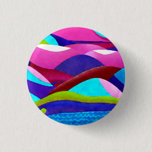 Badge Rond 2,50 Cm Coloré Ocean Hills