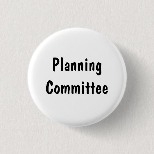 Badge Rond 2,50 Cm Comité de planification (Devant)