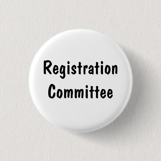 Badge Rond 2,50 Cm Comité d'inscription (Devant)