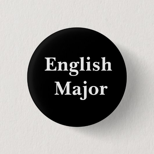 Badge Rond 2,50 Cm Commandant anglais Pin (Devant)