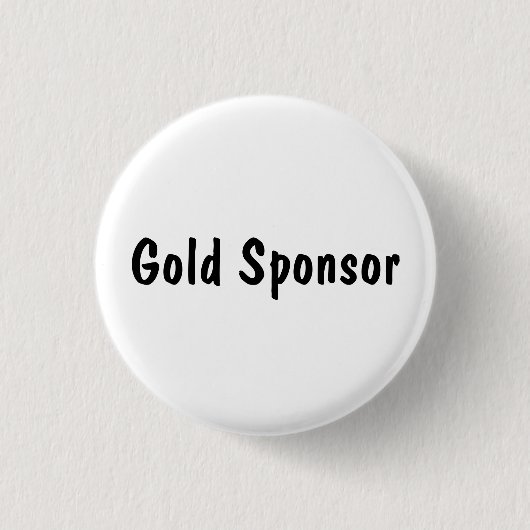 Badge Rond 2,50 Cm Commanditaire Or (Devant)
