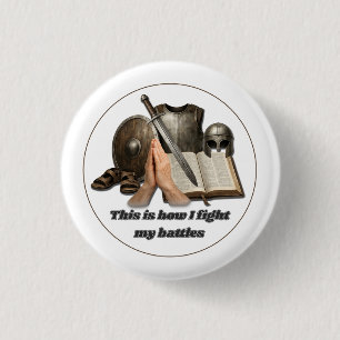 Badge Rond 2,50 Cm Comment je mène mes batailles