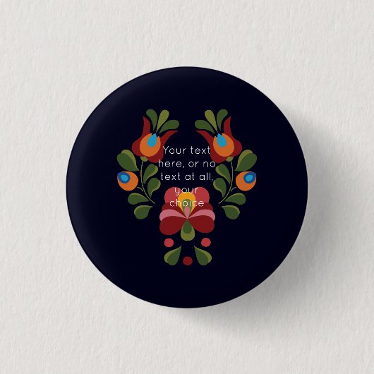 Badge Rond 2,50 Cm Composition florale Matyo  (Devant)