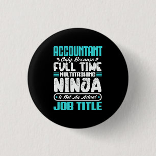 Badge Rond 2,50 Cm Comptable Titre de l'emploi Compétences comptables