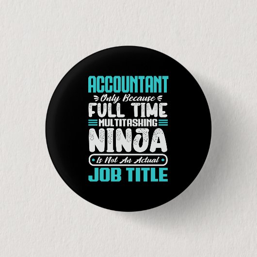 Badge Rond 2,50 Cm Comptable Titre de l'emploi Compétences comptables (Devant)
