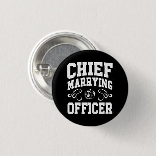 Badge Rond 2,50 Cm Concepteur de cérémonie de mariage - Officier de m