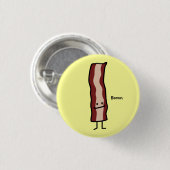 Badge Rond 2,50 Cm Conception classique de sourire affecté heureux de (Devant & derrière)