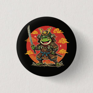 Badge Rond 2,50 Cm Conception d'animal de guerrier de samouraï de gre