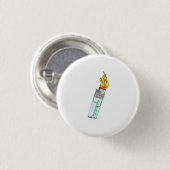 Badge Rond 2,50 Cm Conception de briquet et de flamme (Devant & derrière)