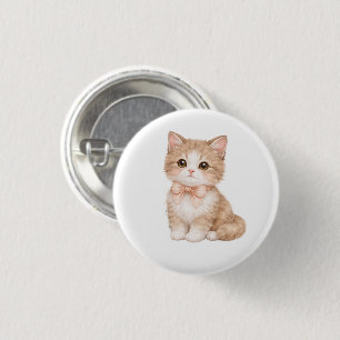Badge Rond 2,50 Cm Conception de chat adorable et mignon – Cadeaux po