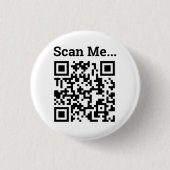 Badge Rond 2,50 Cm Conception de code QR (Devant)