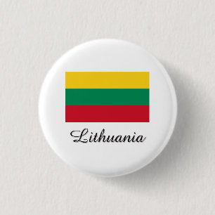 Badge Rond 2,50 Cm Conception de drapeau de la Lithuanie