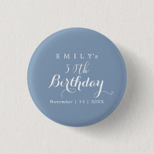 Badge Rond 2,50 Cm Conception de fête d'anniversaire en typographie m