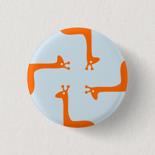 Badge Rond 2,50 Cm Conception de girafe (Devant)
