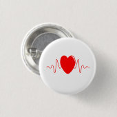 Badge Rond 2,50 Cm Conception de pulsation (Devant & derrière)