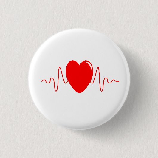 Badge Rond 2,50 Cm Conception de pulsation (Devant)