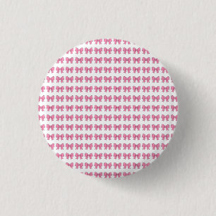 Badge Rond 2,50 Cm Conception de ruban à nœud rose mignon – Nœud fémi