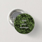 Badge Rond 2,50 Cm Conception d'huile d'aluminium en vert mousse (Devant & derrière)