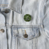 Badge Rond 2,50 Cm Conception d'huile d'aluminium en vert mousse (En situation)