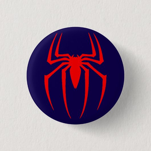 Badge Rond 2,50 Cm Conception d'insecte d'araignée rouge (Devant)