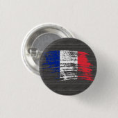 Badge Rond 2,50 Cm Conception française fraîche de drapeau (Devant & derrière)