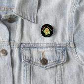 Badge Rond 2,50 Cm Conception Graphique d'Oeuf de Pâques Rétro Bunny (En situation)