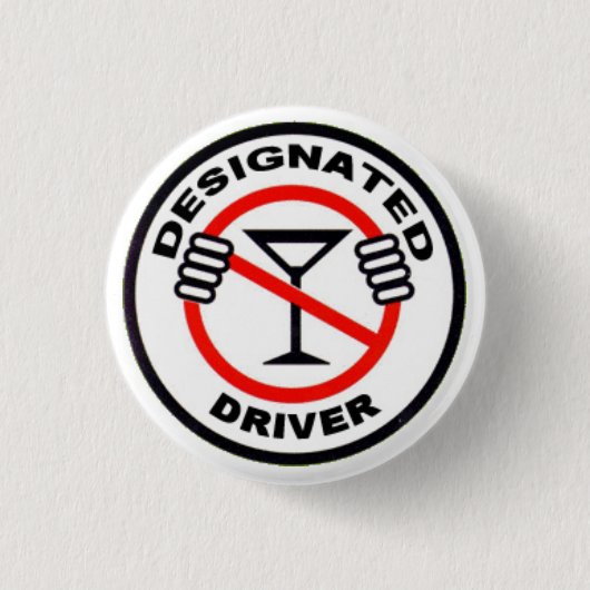 Badge Rond 2,50 Cm Conducteur indiqué (Devant)