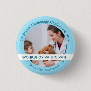 Badge Rond 2,50 Cm Conférence Médicale sur la pédiatrie