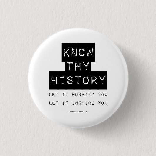 Badge Rond 2,50 Cm Connaître ton histoire (Devant)
