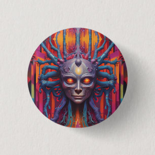 Badge Rond 2,50 Cm Connecté à la Nouvelle Réalité