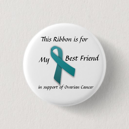 Badge Rond 2,50 Cm Conscience de Cancer ovarien - bouton (Devant)
