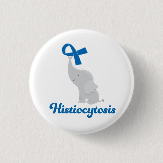 Badge Rond 2,50 Cm Conscience de histiocytose (Devant)