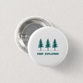 Badge Rond 2,50 Cm Continuez à l'explorer - bleu (Devant & derrière)
