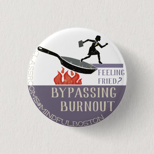 Badge Rond 2,50 Cm Contournement de l'insigne Burnout (Devant)