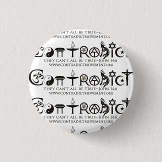 Badge Rond 2,50 Cm Contradict Buttons