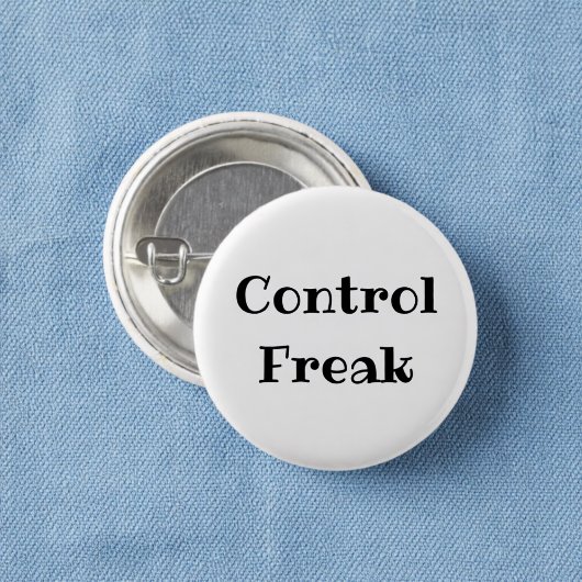 Badge Rond 2,50 Cm Control Freak Funny Office Pinback Button