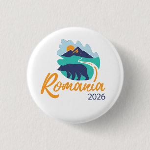 Badge Rond 2,50 Cm Convention internationale de Bucarest Roumanie 202